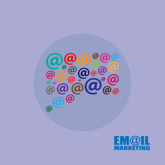 Email marketing vector illustration