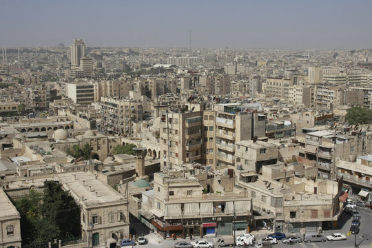 Panoramic view of Aleppo