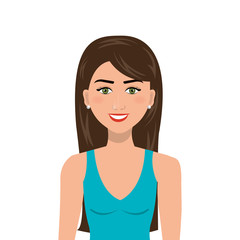 elegant businesswoman isolated icon design, vector illustration  eps10 