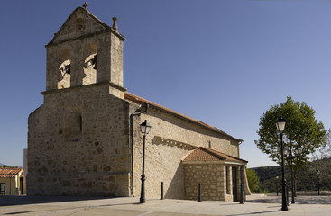 Fototapeta na wymiar Church in village of Venturada, Madrid, Spain