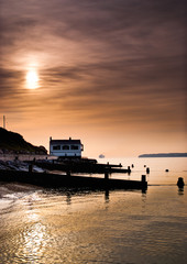 Obraz premium Shoreline Sunrise at Lepe