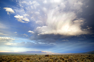 Obraz na płótnie Canvas clouds n desert