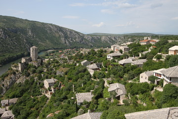 Fototapeta na wymiar Historic town of Pocitelj, Bosnia and Herzegovina