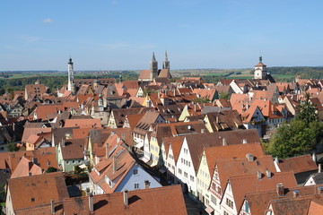 Fototapeta na wymiar Rothenburg ob der Tauber in Bayern