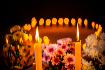 a Thai is Paying Respect In Loving Memory of the King