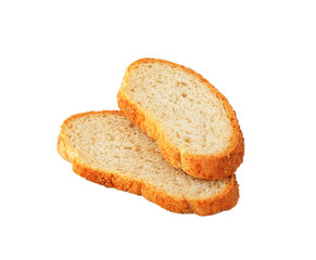 two fresh bread slice isolated