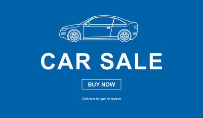 Concept of car sale