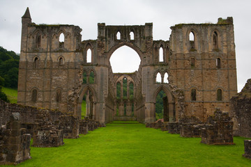 Fototapeta premium Ruins of famous Riveaulx Abbey, England