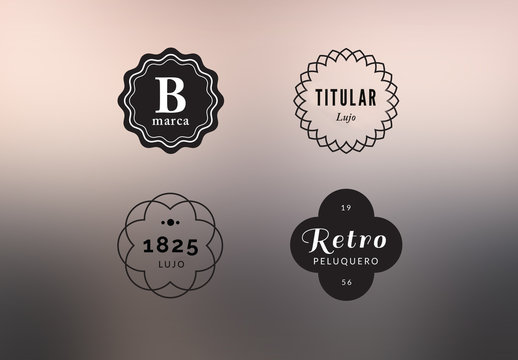 Kit de logotipos elegantes