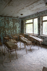 Spital in Prypjat bei Chernobyl