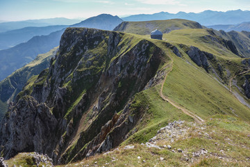 Sommer am eisenerzer Reichenstein in den Alpen