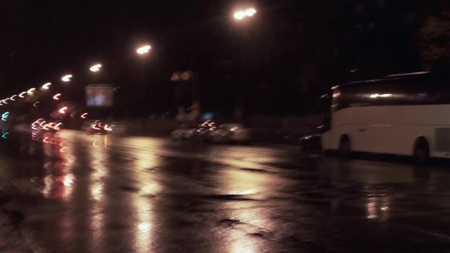 Colorful swirls of city street light. Speceffects sfx background. Hyperlapse
