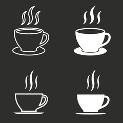 Coffee cup - vector icon.