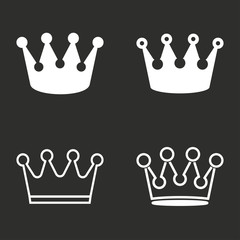 Crown - vector icon.