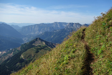 Sommer am eisenerzer Reichenstein in den Alpen