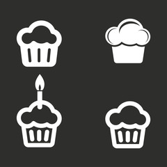 Cake - vector icon.