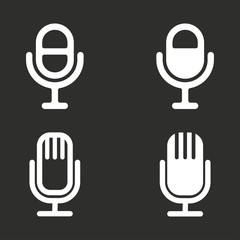 Microphone - vector icon.