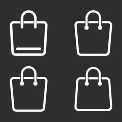 Shopping bag - vector icon.
