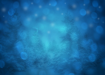 Fototapeta na wymiar Weihnachtshintergrund blau
