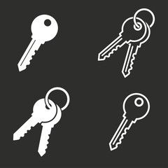 Key - vector icon.