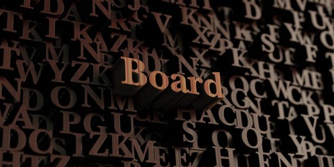 Board - Wooden 3D rendered letters/message.  Can be used for an online banner ad or a print postcard.