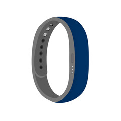 blue color smart band vector isolated