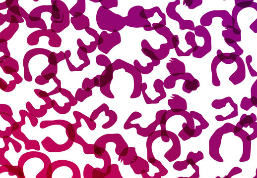 Overlapping Pink and Purple Gradient Half Circles Pattern