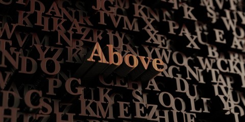 Above - Wooden 3D rendered letters/message.  Can be used for an online banner ad or a print postcard.