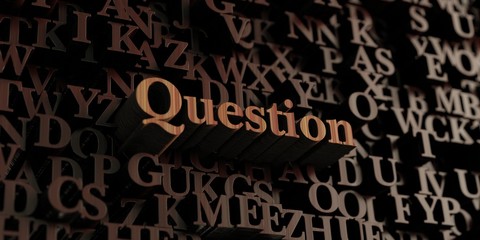 Question - Wooden 3D rendered letters/message.  Can be used for an online banner ad or a print postcard.