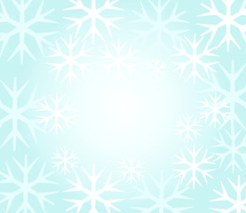 Fototapeta na wymiar Snowflakes background vector