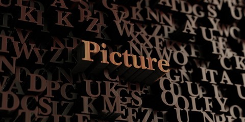 Picture - Wooden 3D rendered letters/message.  Can be used for an online banner ad or a print postcard.