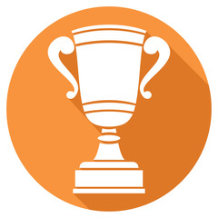 trophy cup symbol flat icon