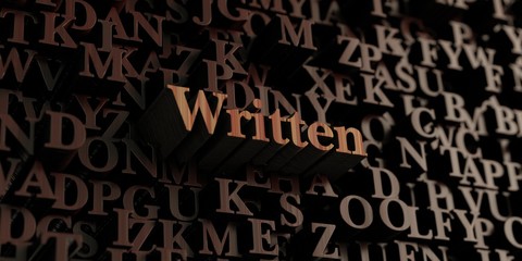 Written - Wooden 3D rendered letters/message.  Can be used for an online banner ad or a print postcard.