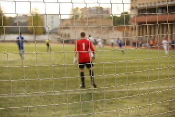 goalkeeper in the football match