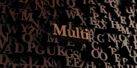 Multi - Wooden 3D rendered letters/message.  Can be used for an online banner ad or a print postcard.