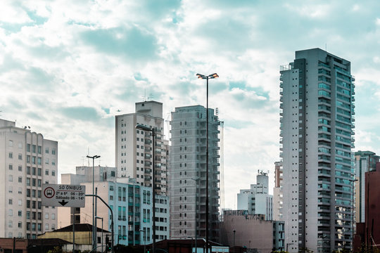 Buildings and Streets of Sao Paulo, Brazil (Brasil)