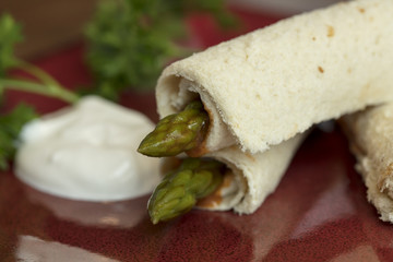 Asparagus Roll Appetizer