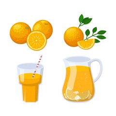 Glass of orange juice