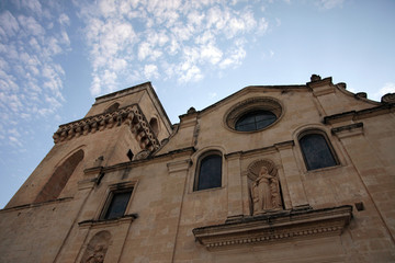 Fototapeta premium church facade upview