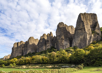 rocky outcrops in provence france