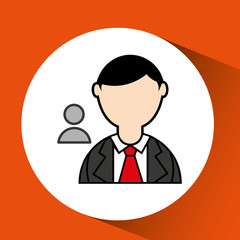 man bearded and character male icon vector illustration eps 10