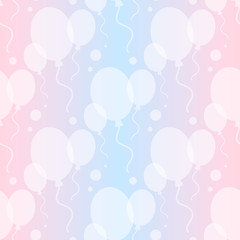 seamless balloon background and pattern vector illustration