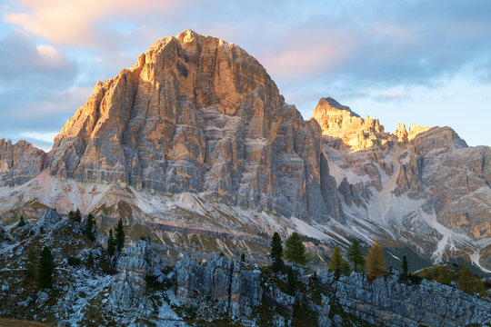 Tofana in the Dolomite alps