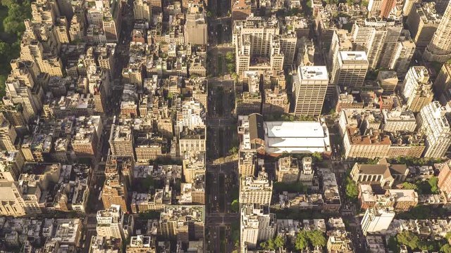 Above the Upper East Side of New York City.
4K Aerial filmed above the Upper East Side from a helicopter.