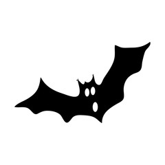 Bat Silhouette Icon Symbol Design. Vector illustration isolated