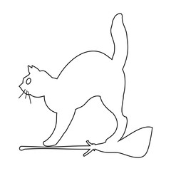 Cat Outline Icon Symbol Design. Vector illustration isolated on