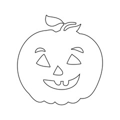 Pumpkin Outline Icon Symbol Design. Vector illustration isolated