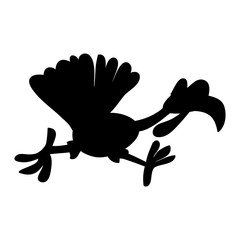 Obraz premium Turkey Silhouette Icon Symbol Design. Vector illustration isolat