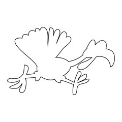 Turkey Outline Icon Symbol Design. Vector illustration isolated