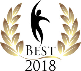 Best 2018 isolated logo